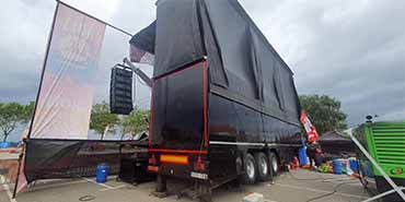 Vista trasera del escenario m�vil