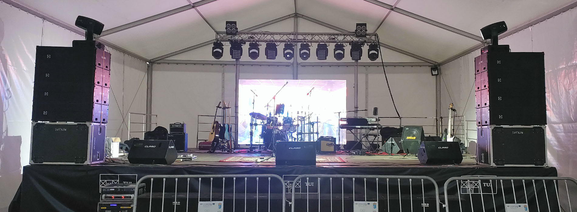 Servicio de sonido profesional CLPRO para grupos musicales