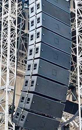 Sistema de sonido en Line Array