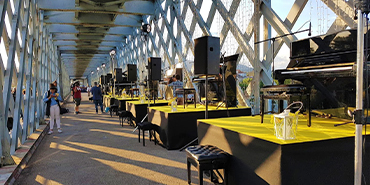 Sonido profesional para pianos en el festival Internacional